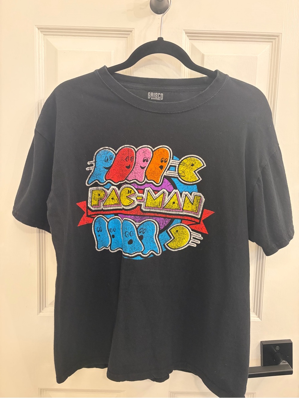 Black Pac-Man Graphic Tee - Retro Arcade Shirt